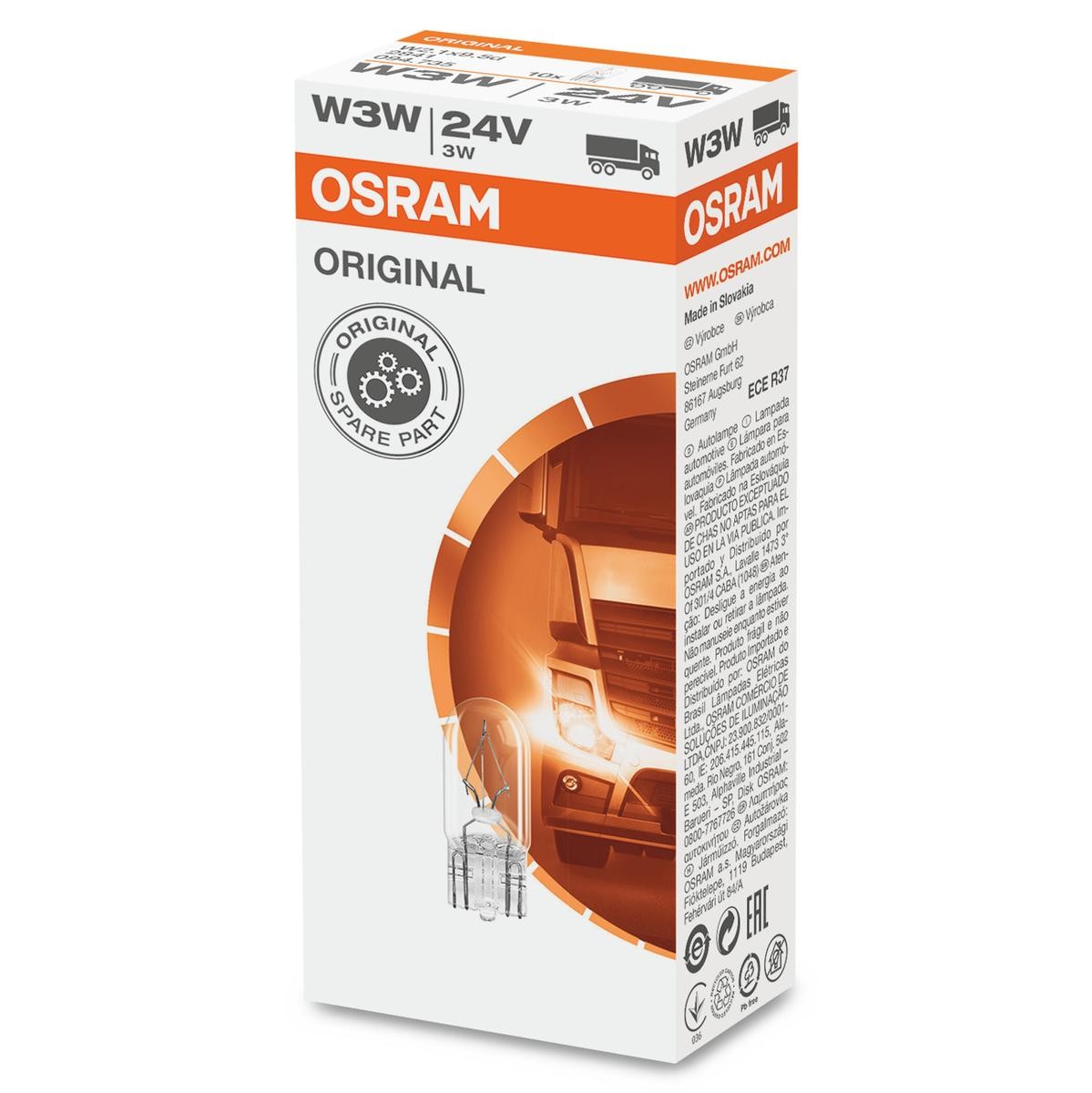 OSRAM Glühlampe, Innenraumleuchte MERCEDES-BENZ,IVECO,MAN 2841 von Osram