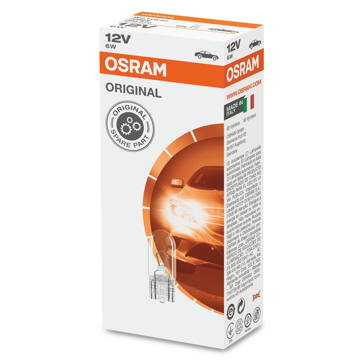 OSRAM Glühlampe, Innenraumleuchte VW,AUDI,MERCEDES-BENZ 2886X von Osram