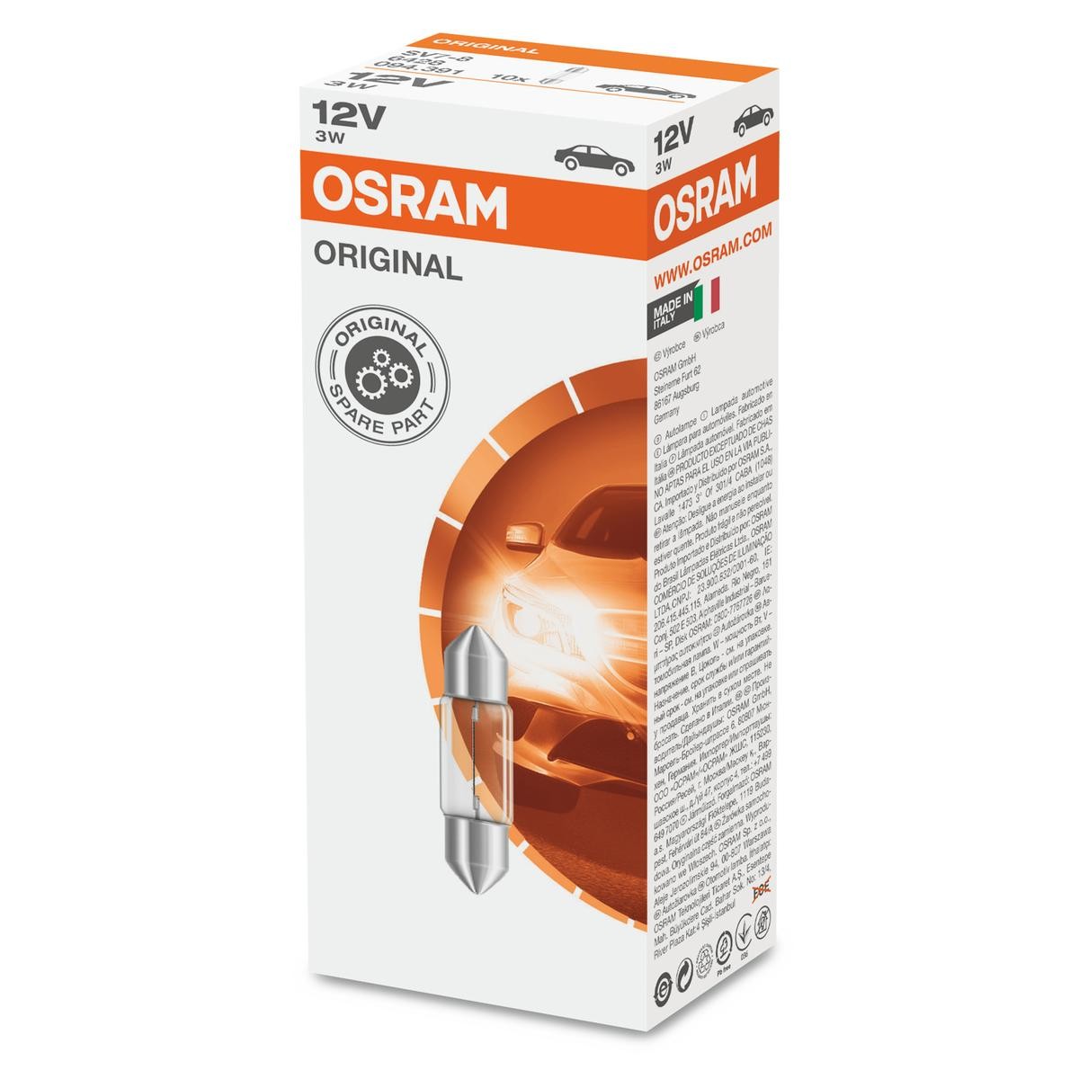 OSRAM Glühlampe, Innenraumleuchte VW,SKODA,KIA 6428 von Osram