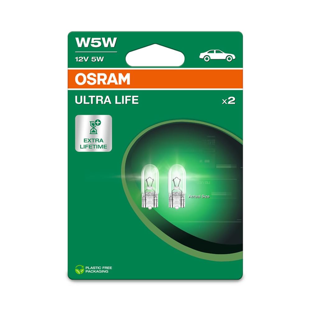 Osram ULTRA LIFE, W5W, Doppelblister, 2 Lampen, white von Osram