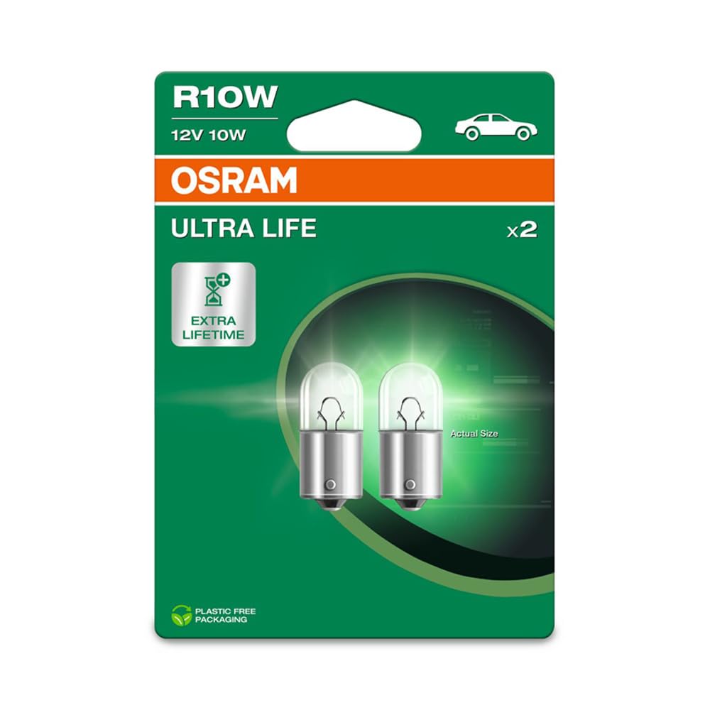 Osram ULTRA LIFE, R10W, Double Blister, (2 lamps) von Osram