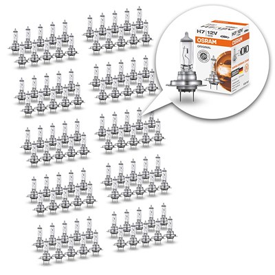 Osram 100x H7 ORIGINAL LINE 12V [Hersteller-Nr. 64210] für Audi, BMW, Hyundai, Kia, Mercedes-Benz, Nissan, Opel, Peugeot, Porsche, Renault, Vauxhall, von Osram