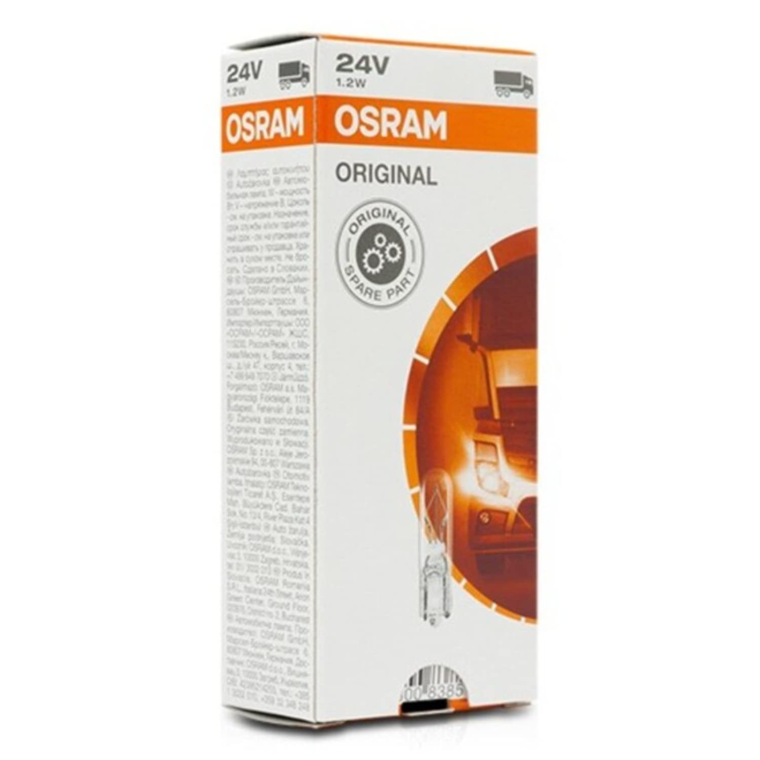 Osram 10x Glühbirnen Original 12v 2w W4.6d Instrumentenbeleuchtung Anzeigelampe von Osram