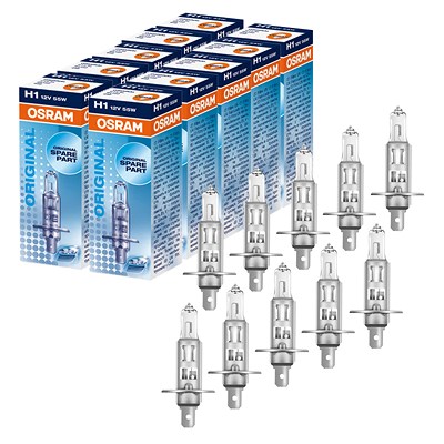 Osram 10x H1 ORIGINAL LINE 12V [Hersteller-Nr. 64150] für Ford, Kia, Opel von Osram