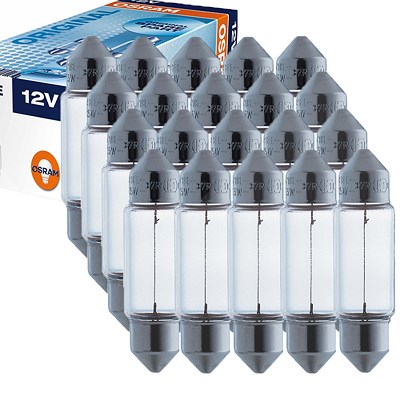 Osram 20x C5W ULTRA LIFE Soffitte 36mm Faltschachtel [Hersteller-Nr. 6418ULT] für Alfa Romeo, Mercedes-Benz, Mitsubishi, Rover, Saab, Seat, Toyota, Vo von Osram