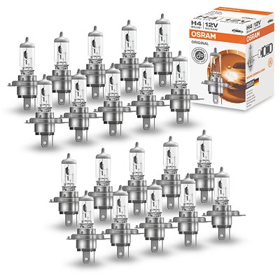 Osram 20x H4 ORIGINAL LINE 12V 55W Faltschachtel [Hersteller-Nr. 64193] von Osram