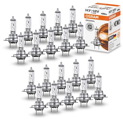 Osram 20x H7 ORIGINAL LINE 12V Faltschachtel [Hersteller-Nr. 64210] von Osram