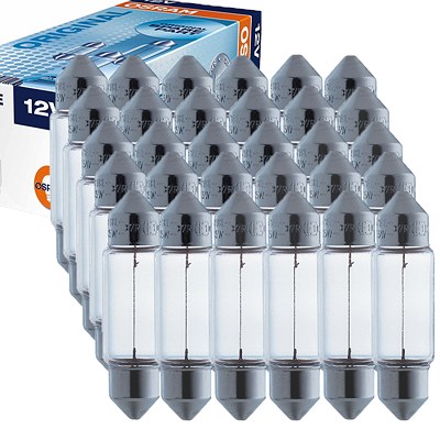 Osram 30x C5W ULTRA LIFE Soffitte 36mm Faltschachtel [Hersteller-Nr. 6418ULT] für Alfa Romeo, Mercedes-Benz, Mitsubishi, Rover, Saab, Seat, Toyota, Vo von Osram