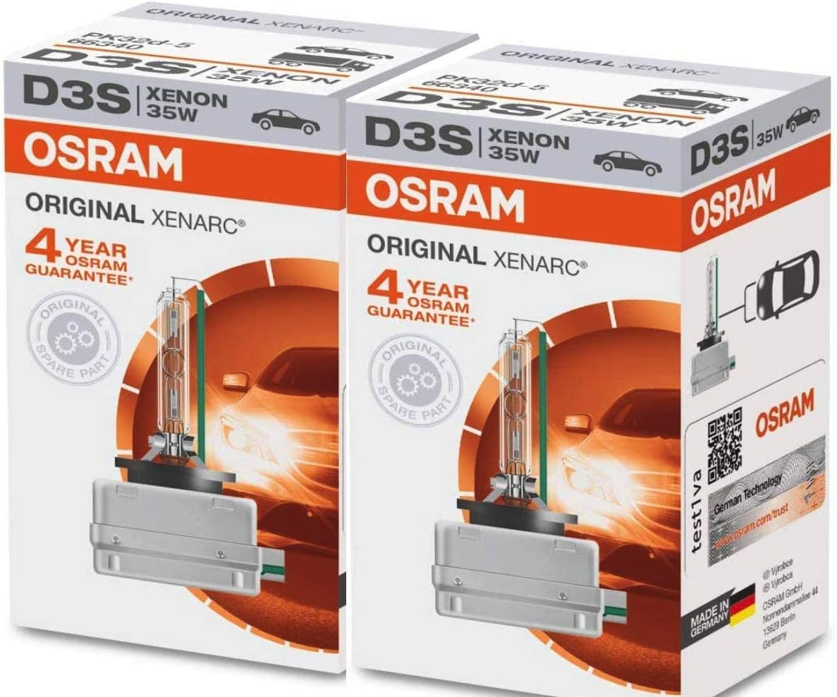 Osram 66340HBI Xenarc 35W D3S PK32D-5 4600K HID Xenon Light Birne (2 Pack) von Osram