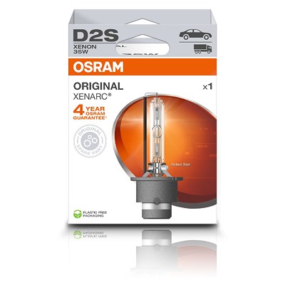 Osram D2S ORIGINAL Xenarc 1er Box [Hersteller-Nr. 66240] für Skoda, Peugeot, Rolls-royce, Porsche, Saab, Rover, Renault, Mg, Mercedes-Benz, Lexus, Maz von Osram