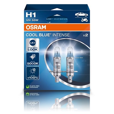 Osram H1 COOL BLUE INTENSE Glühlampe DuoBox [Hersteller-Nr. 64150CBN] von Osram