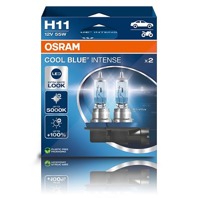 Osram H11 COOL BLUE INTENSE Glühlampe DUOBOX [Hersteller-Nr. 64211CBN] von Osram