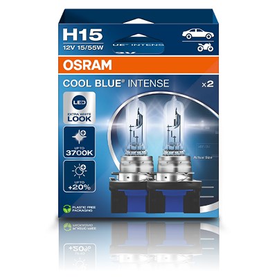 Osram H15 COOL BLUE INTENSE Glühlampe 2er Box [Hersteller-Nr. 64176CBN] von Osram