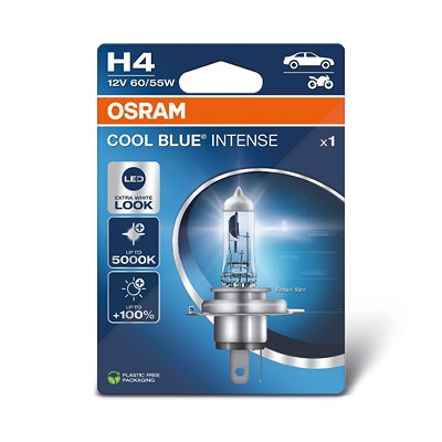 Osram H4 COOL BLUE INTENSE Glühlampe 1er Blister [Hersteller-Nr. 64193CBN] von Osram