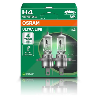 Osram H4 ULTRALIFE Glühlampe - DuoBox [Hersteller-Nr. 64193ULT] von Osram