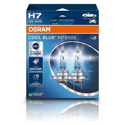 Osram H7 COOL BLUE INTENSE Glühlampe DuoBox [Hersteller-Nr. 64210CBN] von Osram