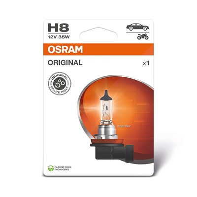 Osram H8 ORIGINAL Glühlampe [Hersteller-Nr. 64212] für Alpina, Audi, BMW, Chevrolet, Citroën, Fiat, Ford, Ford Usa, Honda, Hyundai, Infiniti, Jaguar, von Osram