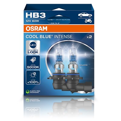 Osram HB3 COOL BLUE INTENSE Glühlampe DUOBOX [Hersteller-Nr. 9005CBN] von Osram