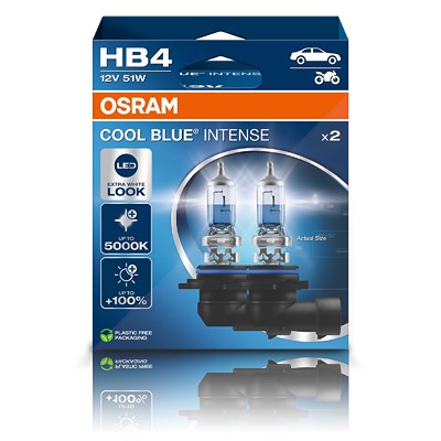 Osram HB4 COOL BLUE INTENSE Glühlampe DUOBOX [Hersteller-Nr. 9006CBN] von Osram