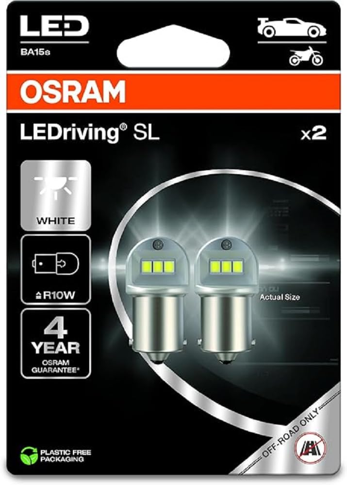 Osram LEDriving SL, ≜ R10W, White 6000K, LED Retrofit, offroad use only, Double Blister (2 lamps) von Osram