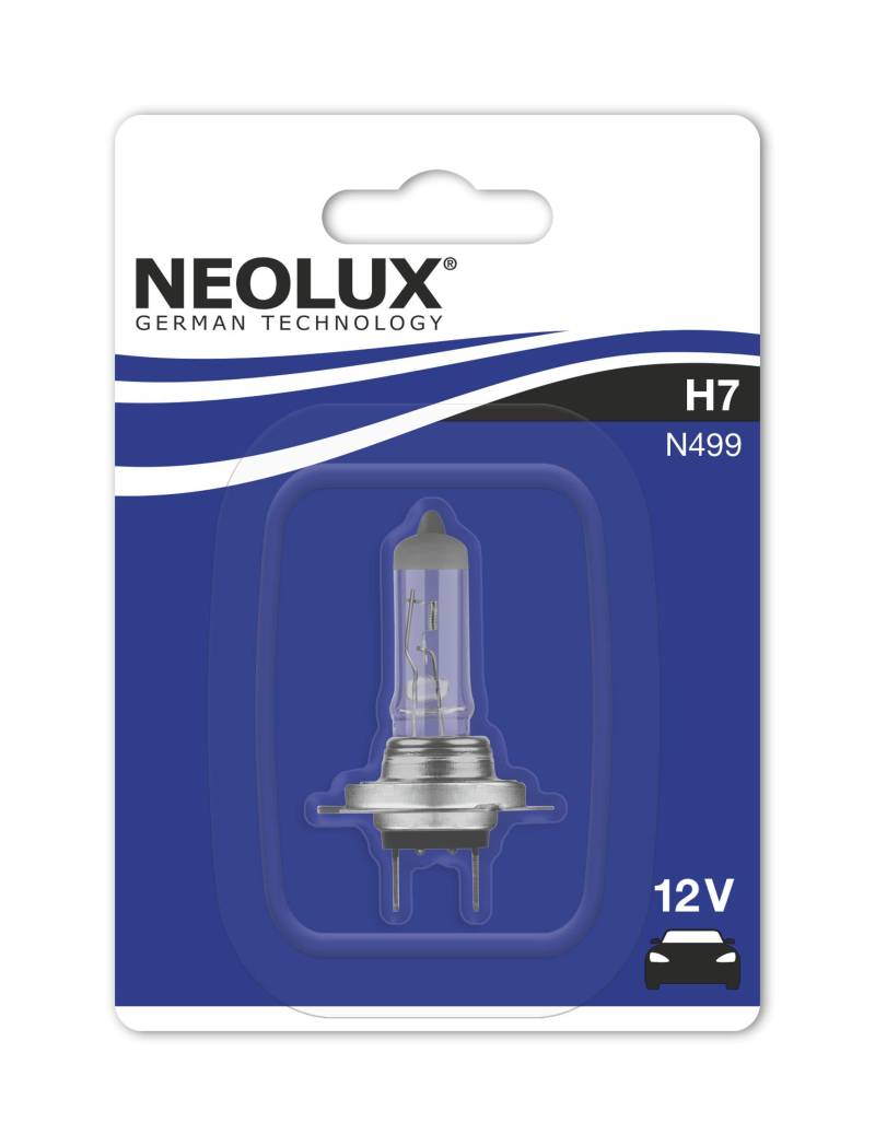 NEOLUX Osram N499 Halogen Leuchtmittel Standard H7 55W 12V, Blau von NEOLUX