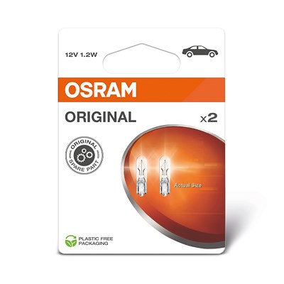 Osram ORIGINAL Glühlampe 2er Blister [Hersteller-Nr. 2721] für Alpina, Isuzu, Volvo von Osram