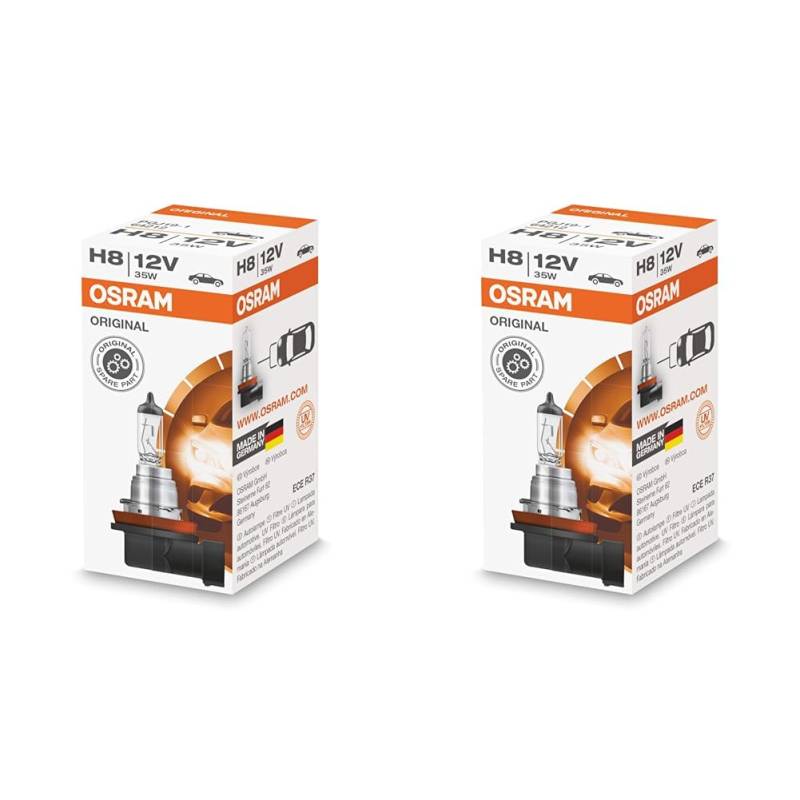 Osram ORIGINAL H8, 64212, 12V, 1er Faltschachtel (Packung mit 2) von Osram