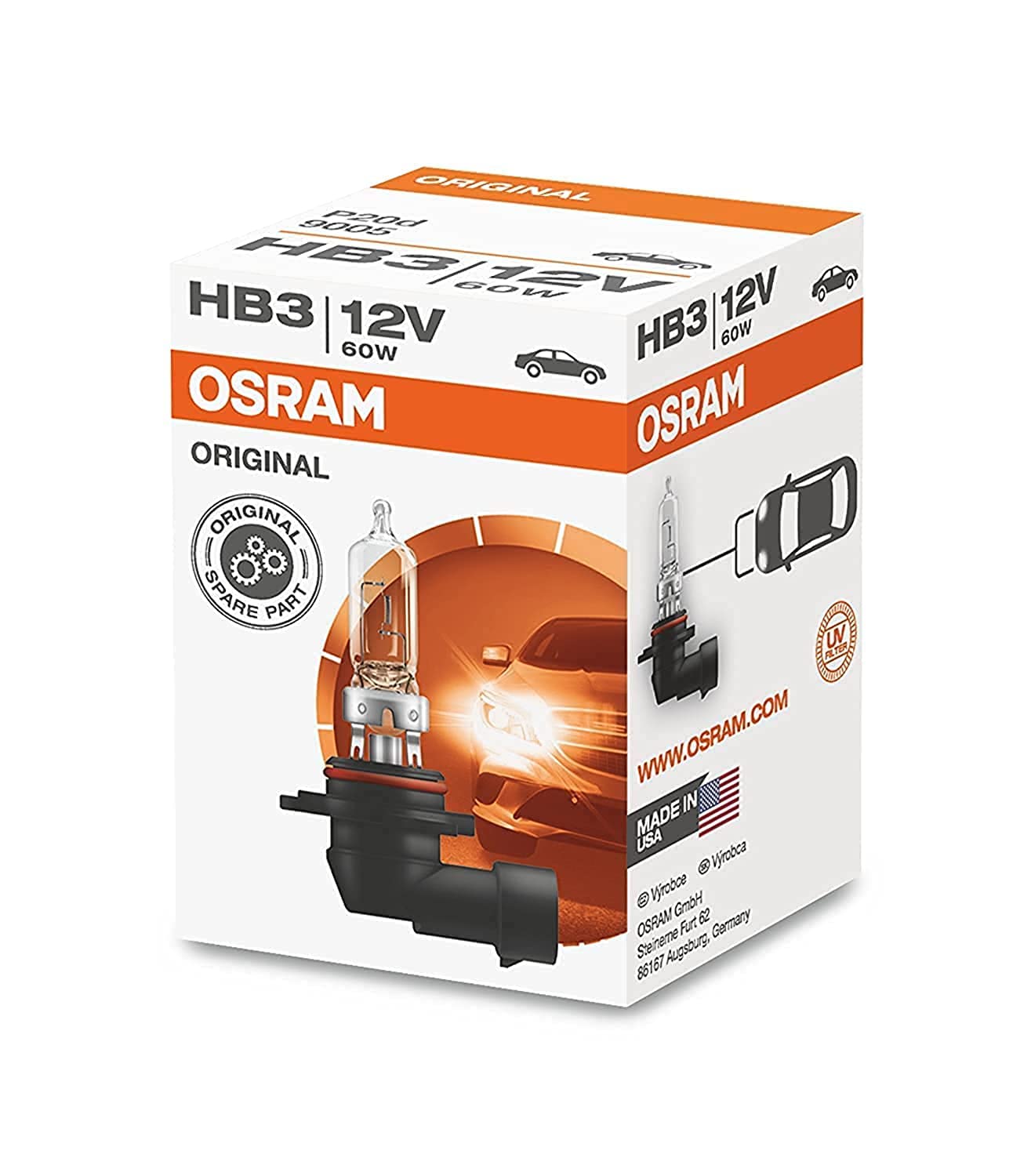 Osram ORIGINAL HB3, 9005, 12V, 1er Faltschachtel von Osram