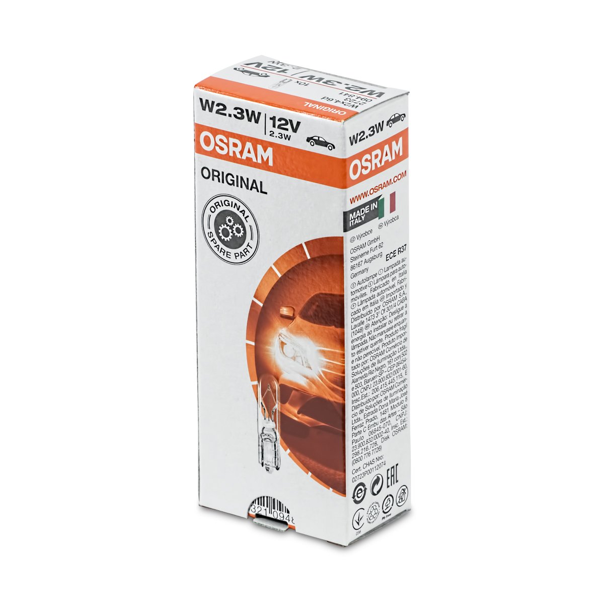 Osram OS2723 Lampen Mit Glasquetschsockeln Für Pkw 12 V , andere von Osram