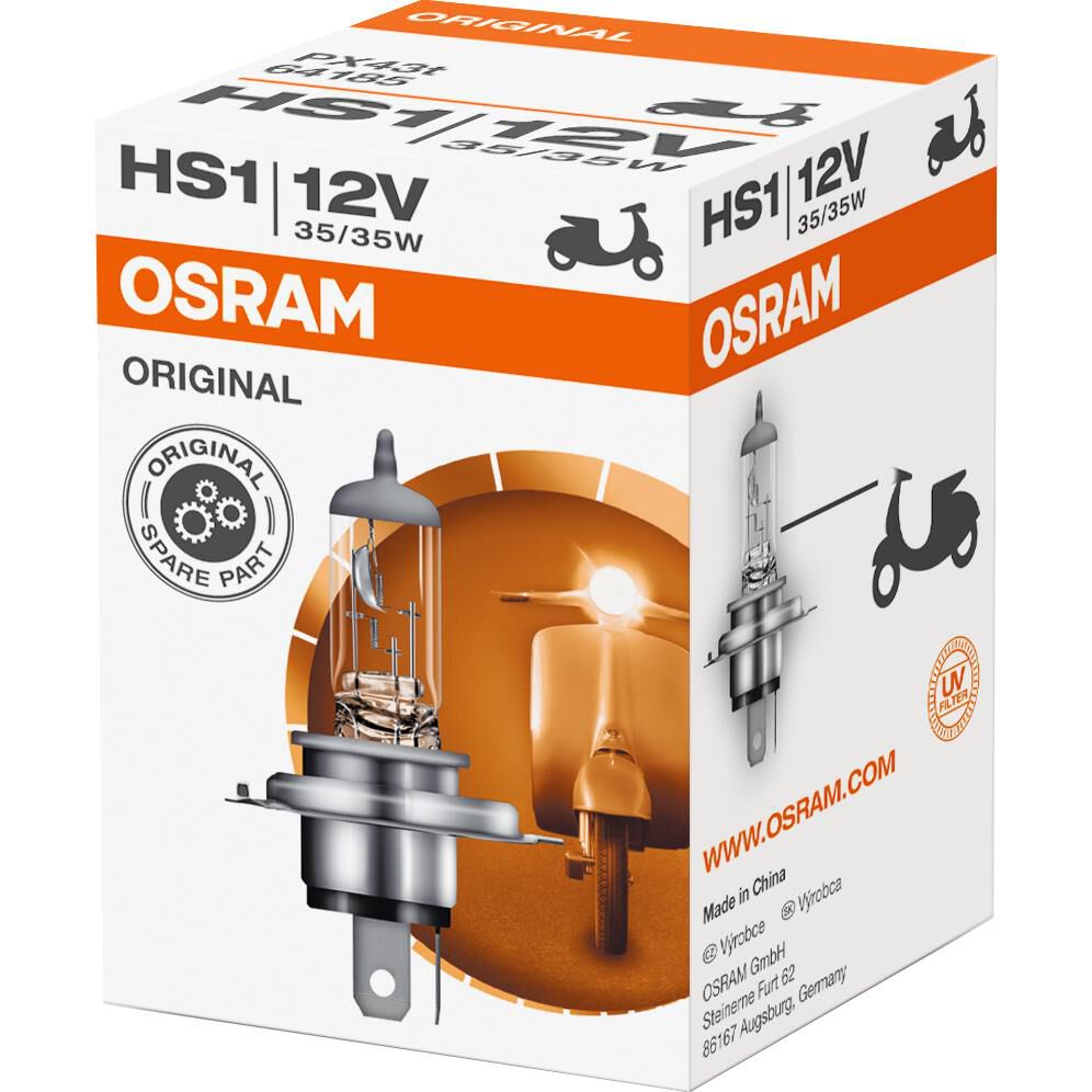 Osram Original Leuchtmittel HS1 12V, 35/35W Stecksockel PX43t von Osram