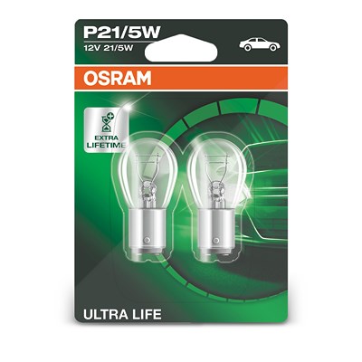 Osram P21/5W ULTRA LIFE Doppel-Blister [Hersteller-Nr. 7528ULT-02B] für Chrysler, Audi, Ford von Osram