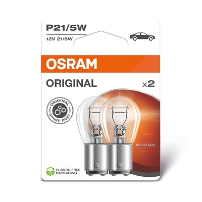 Osram PY21W ORIGINAL Glühlampe [Hersteller-Nr. 7507] für Abarth, Alfa Romeo, Alpina, Aprilia, Audi, BMW, Chevrolet, Chrysler, Citroën, Dacia, Daihatsu von Osram