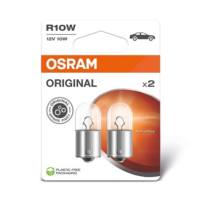 Osram R10W ORIGINAL Glühlampe 2er Blister [Hersteller-Nr. 5008] für Alfa Romeo, Fiat, Seat, Skoda von Osram