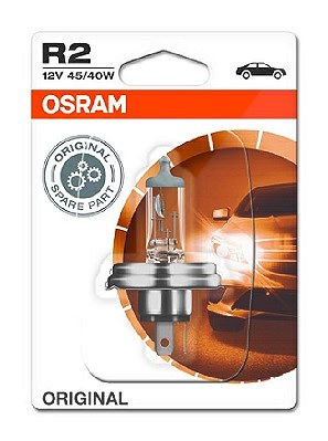 Osram R2 Original Line Glühlampe Blister [Hersteller-Nr. 64183-01B] für Peugeot, Aprilia, Moto Guzzi, Fiat, Suzuki, Renault, Daihatsu, Yamaha, Alfa Ro von Osram