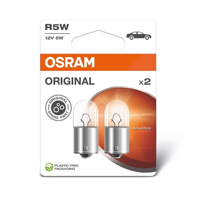 Osram R5W ORIGINAL Glühlampe [Hersteller-Nr. 5007] für Abarth, Alfa Romeo, Alpina, Aprilia, Audi, Autobianchi, BMW, Cagiva, Citroën, Daihatsu, Daimler von Osram