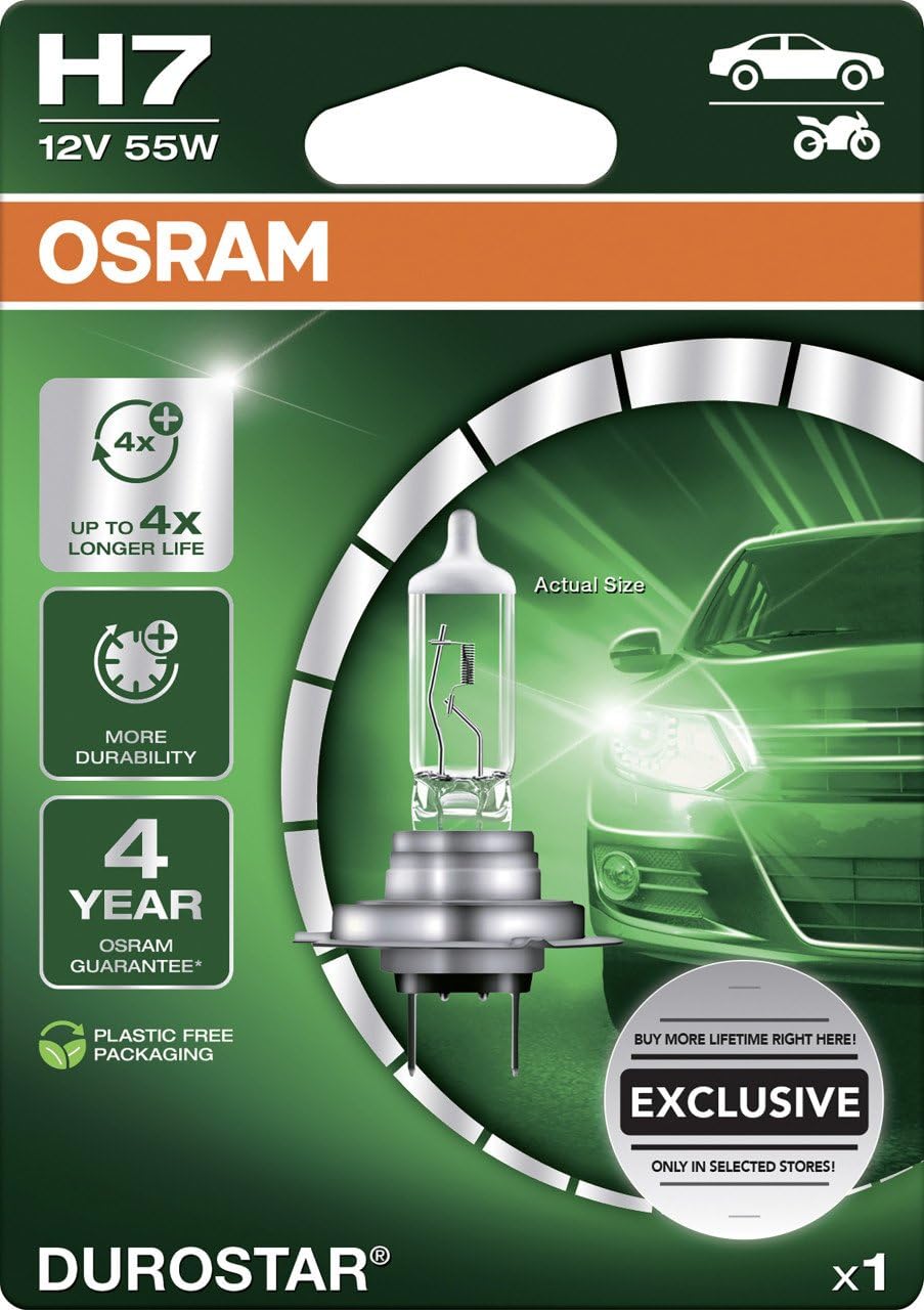 Osram Scheinwerferlampe H7 Durostar 2.0 Scheinwerferlampe von Osram