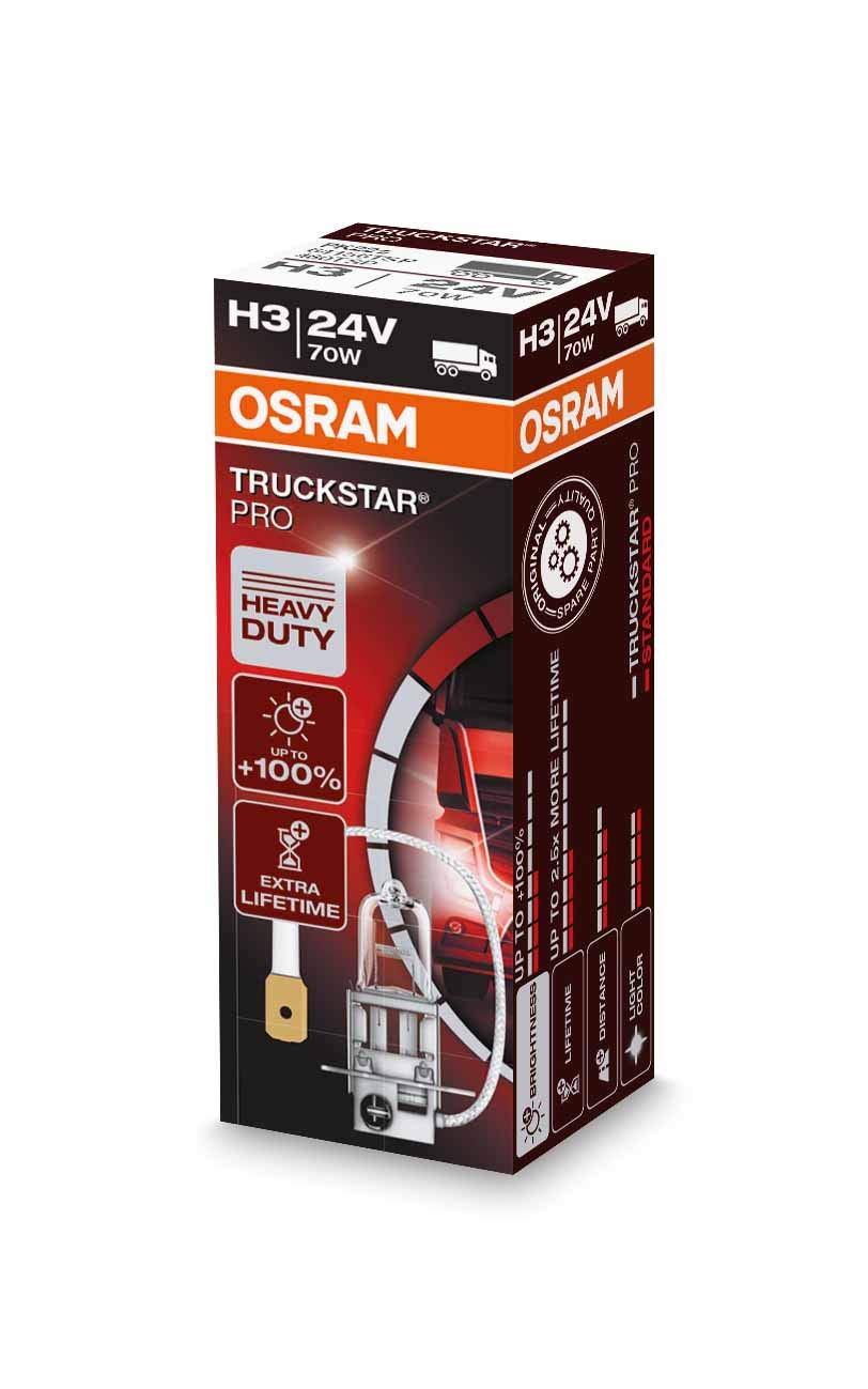 Osram TRUCKSTAR PRO H3, 64156TSP, 24V, 1er Faltschachtel von Osram