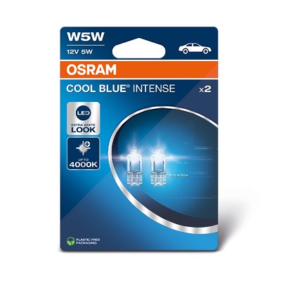 Osram W5W COOL BLUE INTENSE Glühlampe DOPPELBLISTER [Hersteller-Nr. 2825CBN] von Osram