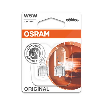 Osram W5W Original Glühlampe Doppelblister [Hersteller-Nr. 2825-02B] von Osram