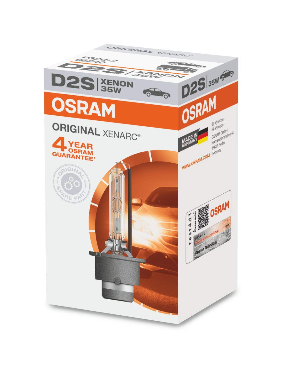 Set von 2 Osram/Sylvania Xenarc (Xenon) D2S Lampen Scheinwerfer # 66240 – New OEM – 35 W/P32d – Made in Germany von Osram