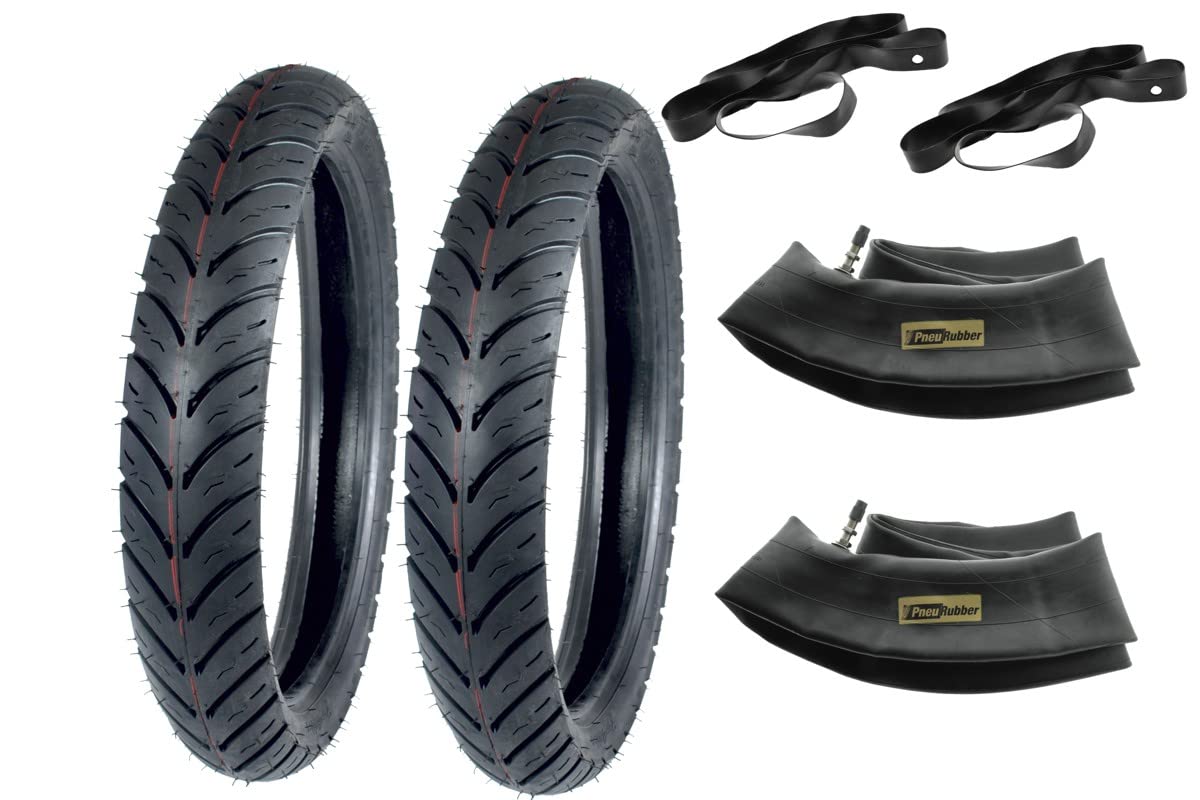 2x SET Niederquerschnitt Reifen für Simson S50 S51 Pneu Rubber 80/80-16 150km/h reinforced von Ost2rad