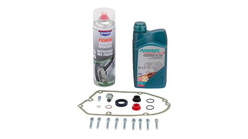 Set: Ölwechsel, 1 Liter Öl + Reiniger & Schraubenset für Simson* S51, S53, S70, SR50, KR51/2 von OstOase