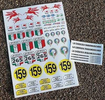 RC Vintage stil 'Carrera Panamericana' Straßen Rennen 10th maßstab Aufkleber sticker von Other