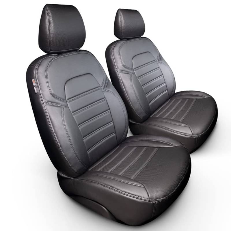 otoM New York Design Kunstleder Sitzbezüge 1+1 kompatibel mit Renault Master/Opel Movano/Nissan NV400 2010-2019 von OtoM