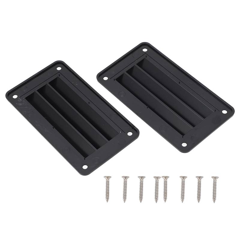 Otufan 2pcs RV Luftauslassgitter Professionelle Badezimmer Büro Belüftung Abluftgitter für Boot Yacht Zuhause (Black) von Otufan