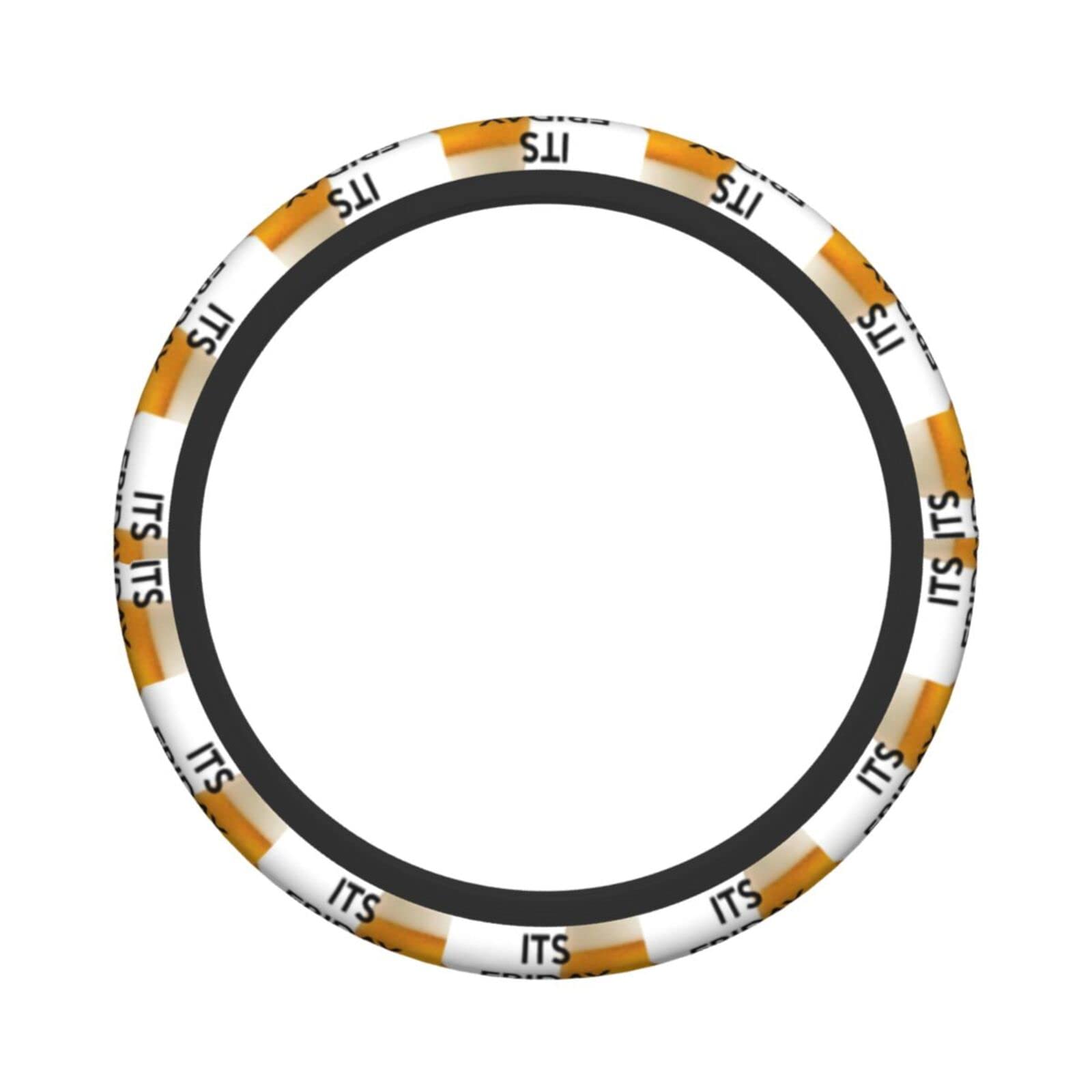 Lenkradbezug Time for A Beer Auto-Lenkradbezug, universeller 15-Zoll-Anti-Rutsch-Neopren-Autobezug für Erwachsene, geeignet für die meisten Autos, SUVs, LKWs, Dekor von Oudrspo