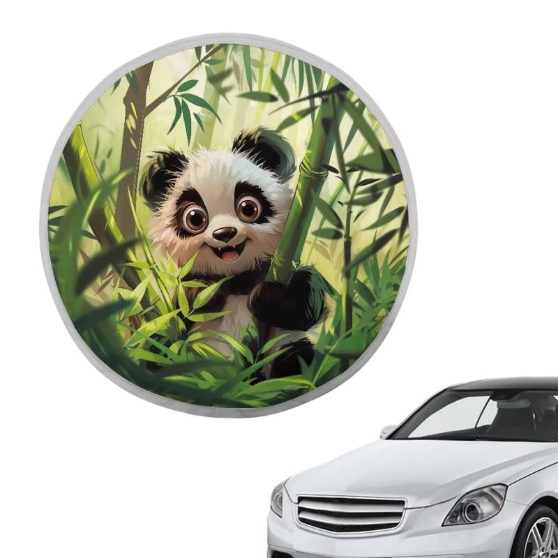 Panda Auto Lenkrad Sonnenschutz Abdeckung Sonne Reflektierende Schutz UV Strahlen Reflektor Kühlung Fahrzeug Zubehör Universal Innen von Oudrspo