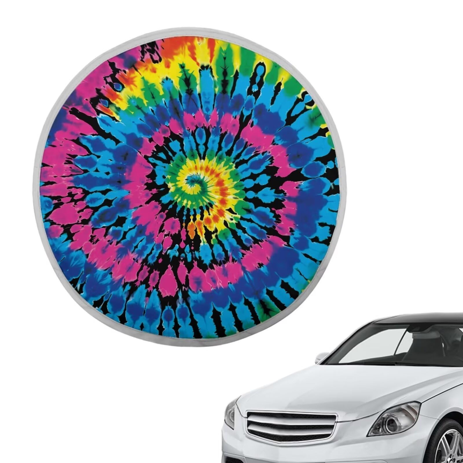 Tie-Dye 1 STÜCKE UV-Strahlen Reflektierender Schutz Lenkrad Sonnenschutz Abdeckung Universal Sonne Wärme für SUV LKW Van von Oudrspo