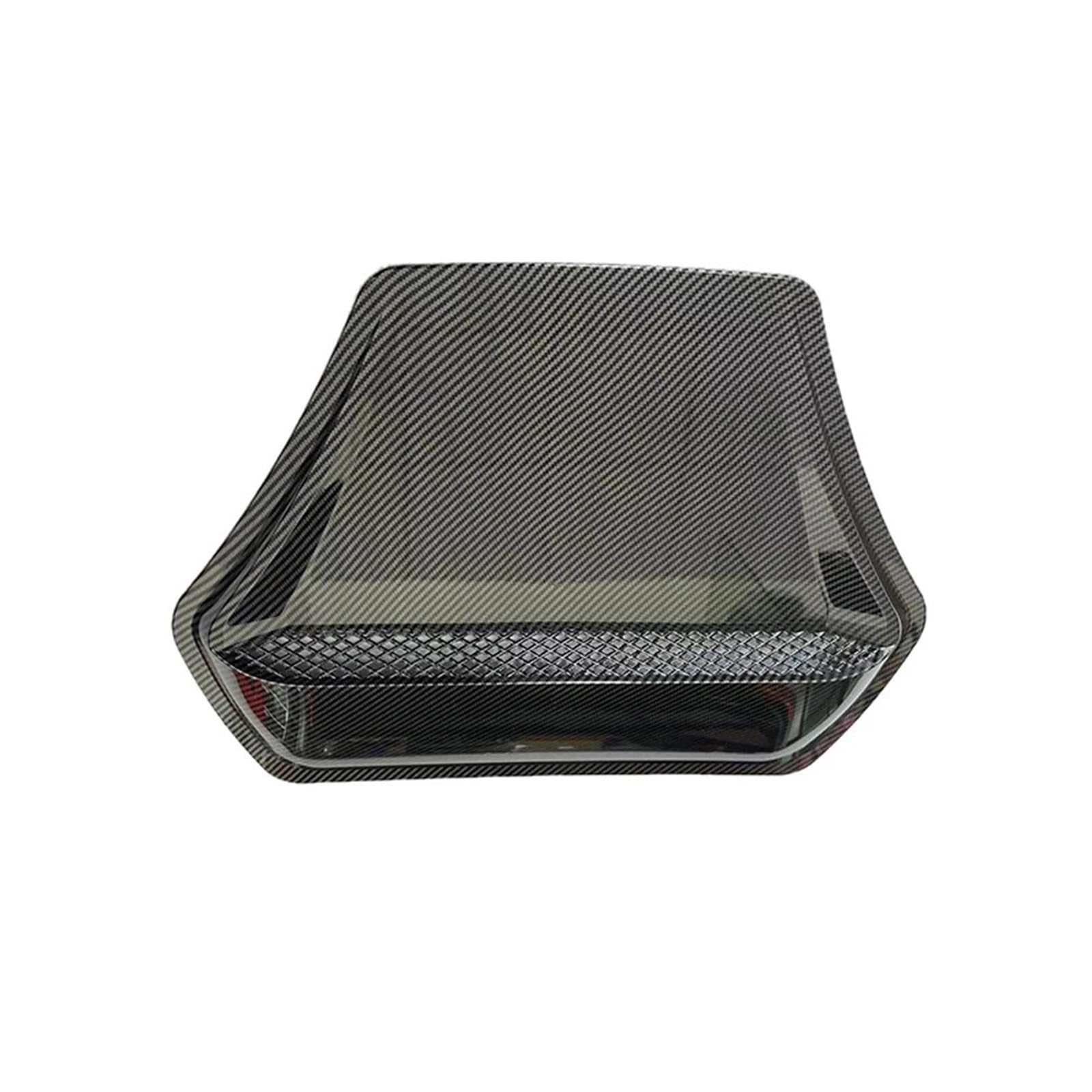 OueTyra [Replacement] 1pc Carbon Fiber Schwarz/Schwarz ABS Auto Front Hood Scoop Dekorative Stange Abdeckung Universal Die Meisten Fahrzeuge ABS Auto Außen Zubehör (Carbon Fiber Black) von OueTyra