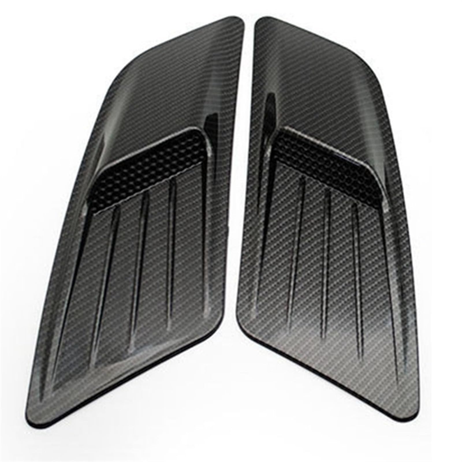 OueTyra [Replacement] Auto Außen Falsche Luftauslass Haube Nachrüstung for Ford for Mustang Haube Luftauslass Universal (Carbon Fiber Pattern) von OueTyra